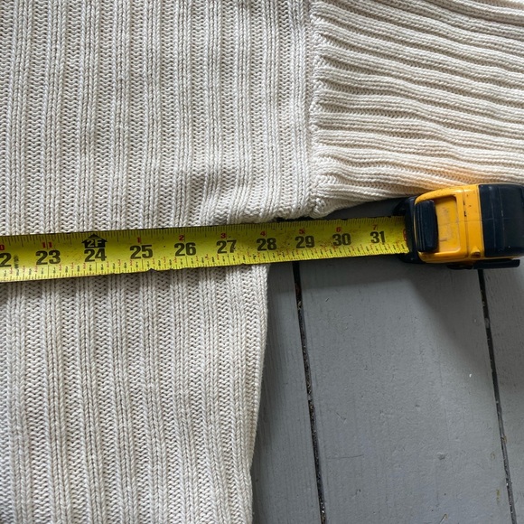 Babaà Jumper No. 33 Ivory Knit Sweater OS | Boxy Ribbed Pullover Made in… - Picture 8 of 8